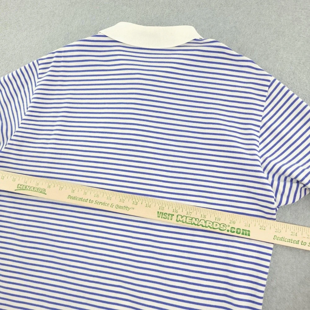 Polo By Ralph Lauren Polo Shirt Mens XL Blue Stripe Cotton Casual Summer Top